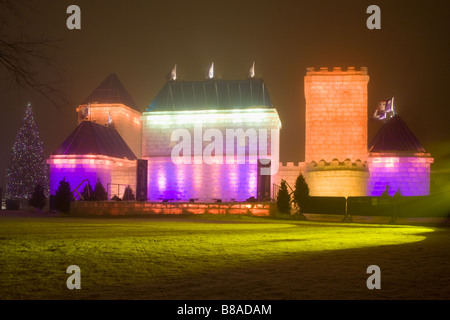 Palazzo del ghiaccio in inverno il carnevale di Quebec City in Canada Foto Stock