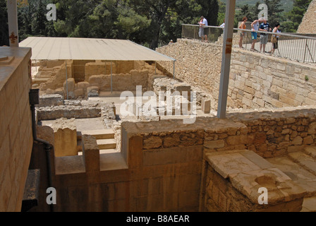 Sito archeologico di Cnosso a Creta Grecia Foto Stock