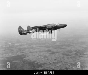 P-61 voli di collaudo statoréacteur motore Foto Stock