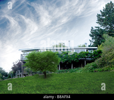 Una casa di lusso in montagna Foto Stock