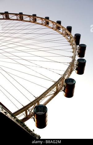 Singapore, Singapore Flyer ruota di osservazione. Foto Stock