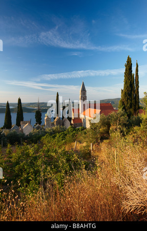 Monastero Francescano Orebić, penisola di Pelješac Foto Stock