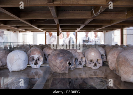 Le vittime di Pol Pot e il regime maoista, Choeung Ek Killing Fields Cambogia Foto Stock