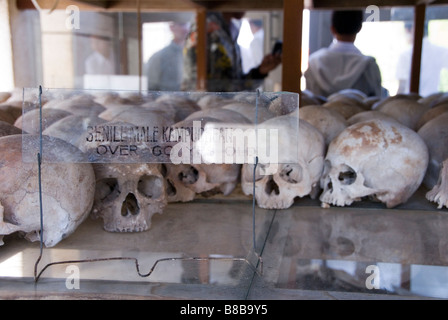 Le vittime di Pol Pot e il regime maoista, Choeung Ek Killing Fields Cambogia Foto Stock