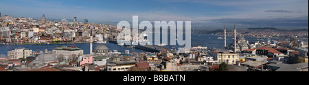 Istanbul panorama dalla Moschea Suleymaniye,Turchia Foto Stock