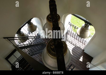 Belfry, Trinità Sergio Varnitskiy monastero, Rostov, Russia Foto Stock