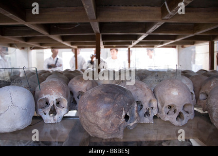 Le vittime di Pol Pot e il regime maoista, Choeung Ek Killing Fields Cambogia Foto Stock