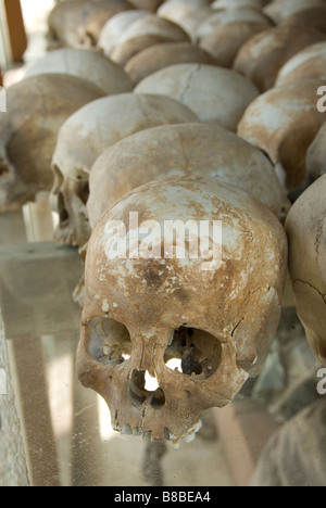 Le vittime di Pol Pot e il regime maoista, Choeung Ek Killing Fields Cambogia Foto Stock