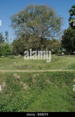 Sito di tombe di massa delle vittime di Pol Pot e il regime maoista, Choeung Ek Killing Fields Cambogia Foto Stock