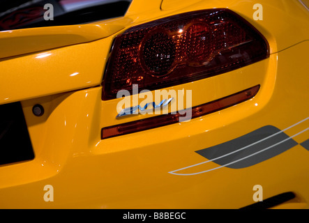 4 febbraio 2009 Washington D C Il circuito di Dodge veicolo tutto elettrico sul display al Washington Auto Show Foto Stock