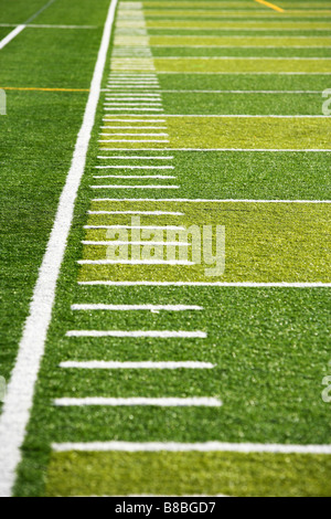 Un nuovo astro turf piede palla campo Foto Stock