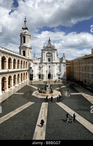 Basilica della Santa Casa di Loreto, Marche, Italia Foto Stock