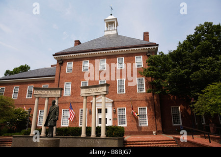 Thurgood Marshall statua commemorativa presso avvocati Mall Annapolis Maryland USA Foto Stock