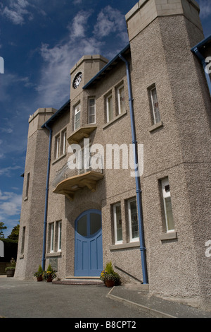 Memorial Hall a Criccieth aperto da David Lloyd George nel 1922, Gwynedd, il Galles del Nord Foto Stock