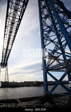 Middlesbrough Transporter Bridge nel nord est dell' Inghilterra Foto Stock