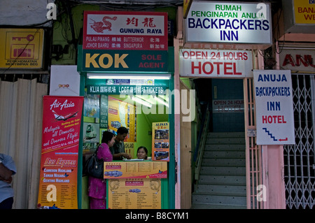 Malaysia malese Kuala Lumpur budget economici backpackers inn hotel centro città vicino a Chinatown Foto Stock