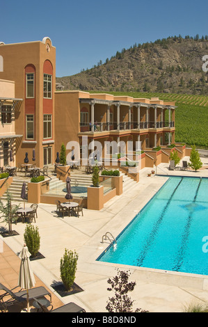 Piscina Guest House, scavando il gufo cantina immobiliare, Oliver, BC Foto Stock