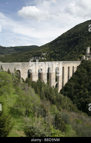 Ponte delle Torri, Spoleto, umbria, Italia Foto Stock