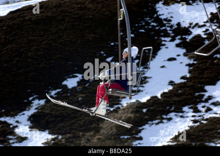 Glenshee Ski Centre in Cairngorm National Park in Scozia Febbraio 2009 Foto Stock