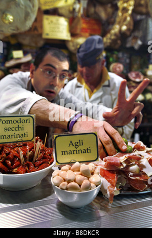 Mercato Centrale, del Mercato Centrale, Firenze, Toscana, Italia Foto Stock