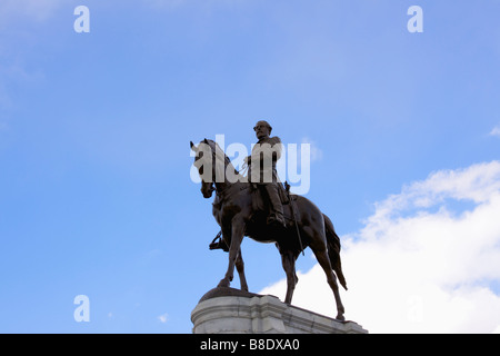 Statua equestre di Robert E. Lee ventola Foto Stock