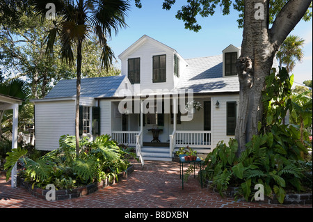 La più antica casa di Key West che risale circa al 1829, Duval Street, Key West, Florida Keys, STATI UNITI D'AMERICA Foto Stock