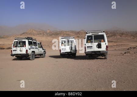 Il Jeep safari nel deserto del Sinai, Egitto Foto Stock