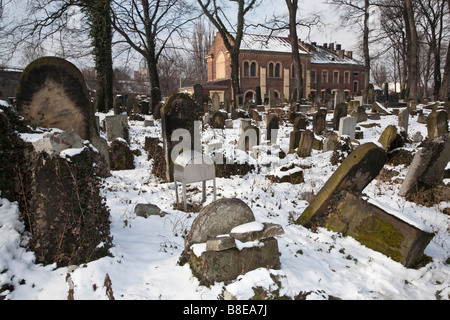 Nuovo Cimitero Ebraico. Kazimierz, Cracovia in Polonia Foto Stock