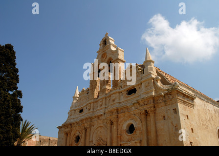 Il monastero di Arkadia sull isola di Creta nel Mare Mediterraneo. Foto Stock