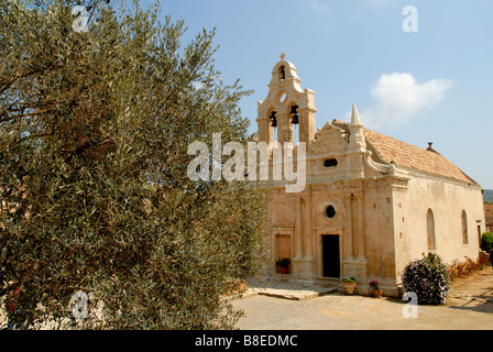 Il monastero di Arkadia sull isola di Creta nel Mare Mediterraneo. Foto Stock