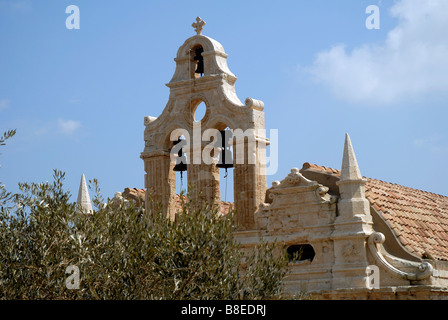 Il monastero di Arkadia sull isola di Creta nel Mare Mediterraneo. Foto Stock