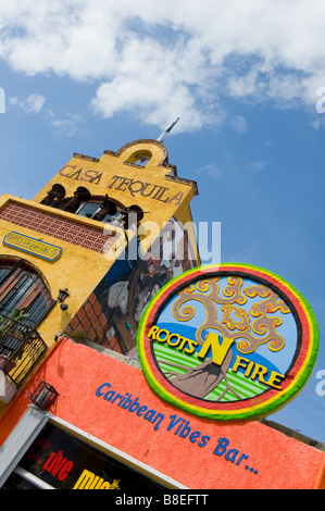 Casa Tequila quinta avenue Playa del Carmen in Messico Foto Stock