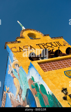 Casa Tequila quinta avenue Playa del Carmen in Messico Foto Stock