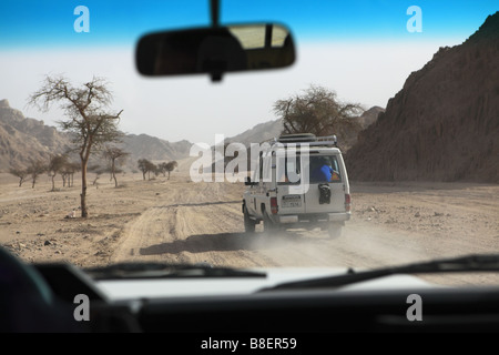 Il Jeep safari nel deserto, Egitto Foto Stock