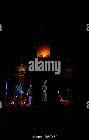 Thailandia, lanterne, cerimonia, Chiang Mai Foto Stock