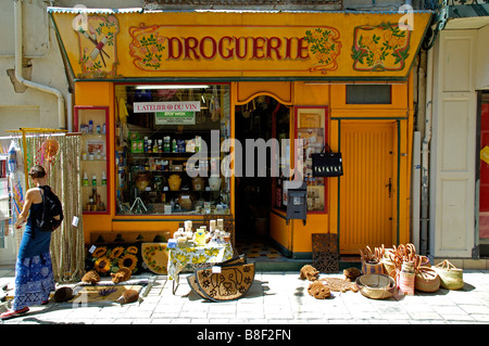 Negozio di colorati, città di Orange, Provenza, Francia Foto Stock