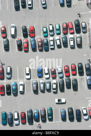Parcheggio, foto aeree Foto Stock