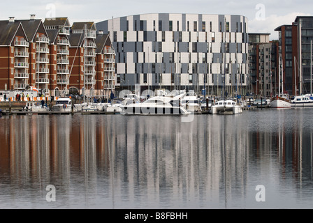 Suffolk nuovo collegio, Neptune Quay, Ipswich, Suffolk, Regno Unito. Foto Stock