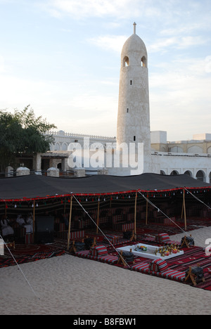 La moschea, nel Souq Waqif Foto Stock