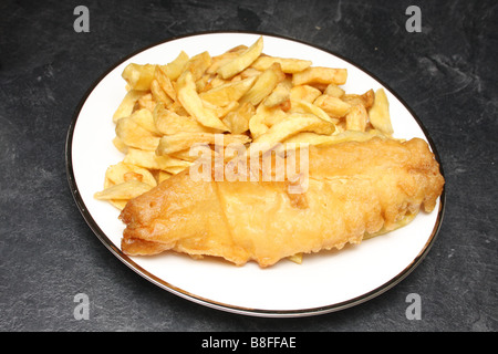 Pesce e patatine da un chip shop. Foto Stock