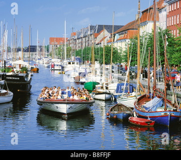 Danimarca Copenhagen CHRISTIANSHAVEN KANAL Foto Stock