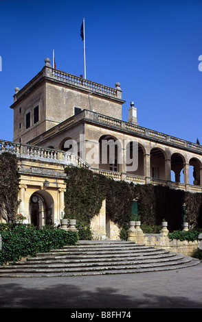 San Anton Palace (c17TH), la casa del presidente maltese, attardato, Malta Foto Stock