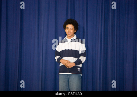 Nord America Canada Ontario ragazzo adolescente rendono la conversazione Foto Stock