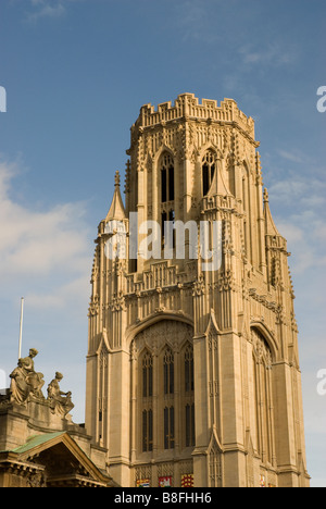 Wills Memorial tower, Bristol Foto Stock