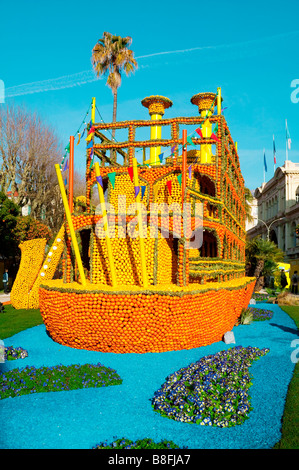 FESTIFAL LIMONE MENTON COSTA AZZURRA FRANCIA Foto Stock