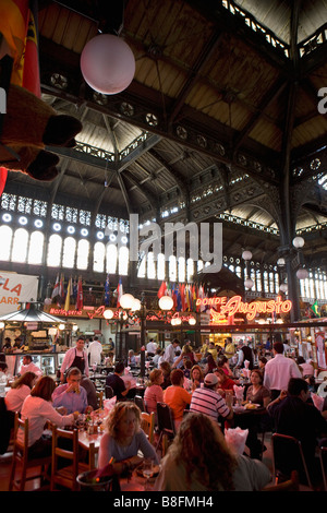 Mercado Central Santiago del Cile Foto Stock