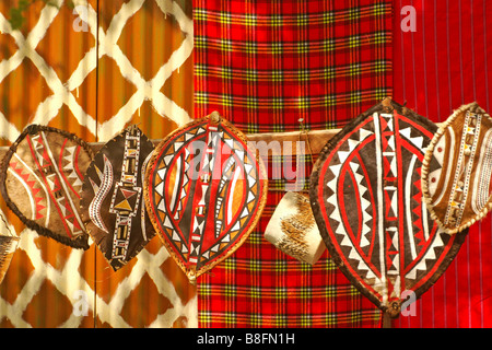 Maasai (Masai) artigianato, Kenya Foto Stock