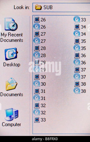 Caricamento della finestra dati in corso Foto Stock