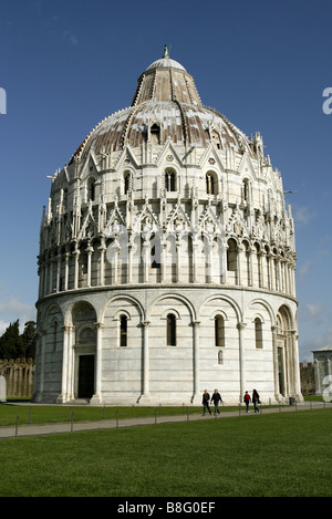 Il Battistero di San Giovanni, il Battistero di San Giovanni, Pisa, Toscana, Italia Foto Stock