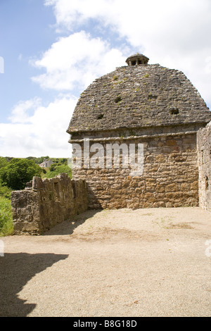 San Seiriol al priorato di chiesa colombaia, Penmon, Anglesey, Galles del Nord Foto Stock